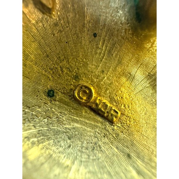 HAR Hargo Creations Red Enamel Apple Pin Mid Century 1.74" x 1.48" - Picture 3 of 11